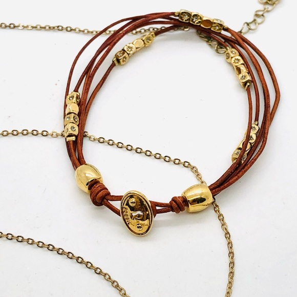 Vintage Fossil Bracelet & Fan Necklace - Picture 3 of 9